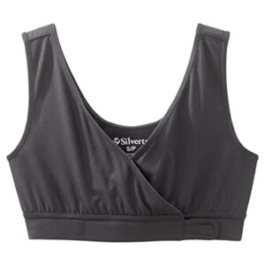 Silverts Front Closure Bra - Comfortable Adaptive Front Clasp Bra for Elderly - Wide Straps, Underwire & Padding Free