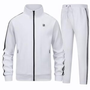 WSKFLY Men's Tracksuits Athletic Sportswear Casual Full Zip Sweatsuit for Men 2 Piece Outfits