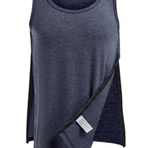 Deyeek Unisex Shoulder Snap-Access Tank Tops Post Surgery Shirts Tear Away Chemo Shirt Clothes After Rotator Cuff Surgery
